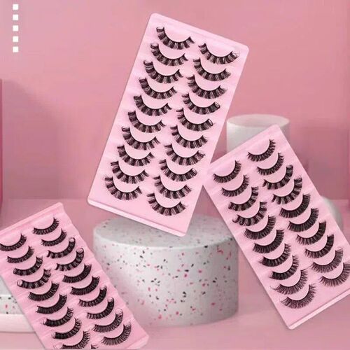 10Pairs 3D Mink Lashes russian strip lash Dramatic False Eye