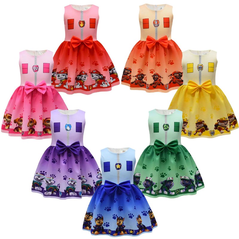 Kids Dresses for Girls Patrol Dog Halloween Cosplay图片