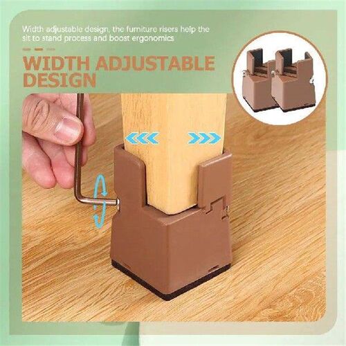 2 Pcs Heightened Table Mat Frame Lifters Adjustable