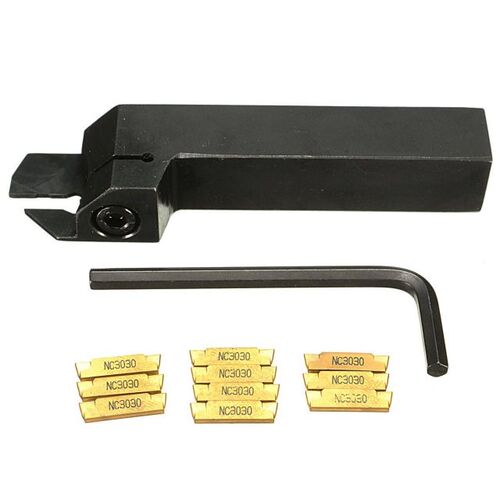 1pc Stainless Steel MGEHR1616-2 + 1pc Wrench + 10pcs MGMN200