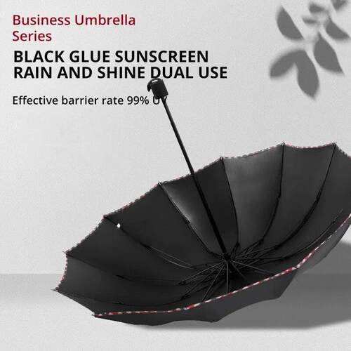 Folding Umbrella Ten Bones Bumper Wind-resistant Rainproof C