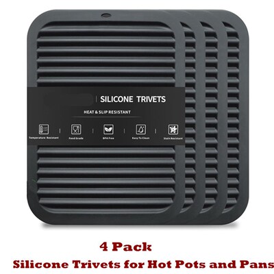 Silicone Trivets for Hot Pots and Pans Mat Silicone Hot Pad