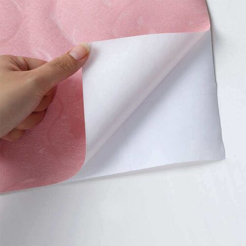 linen pattern self-adhesive wallpaper room home waterproof P