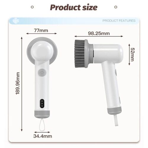 New Wireless Electric Cleaning Brush Housework Kitchen Dishw