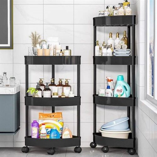 Kitchen Storage Organizer Bathroom Corner Cabinet 3/4/5 Tier