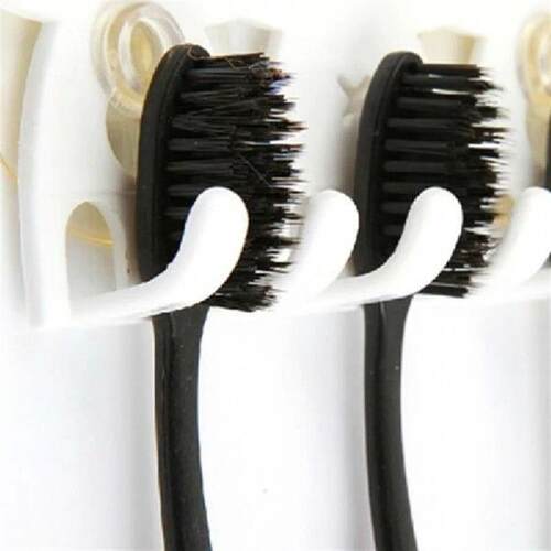 3Pcs Cute Smile Face Toothbrush Holders Stand Wall Sucker