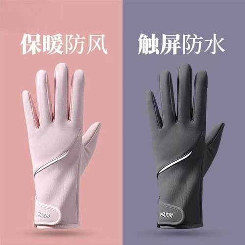 Student Fashion Winter Gloves Ladies Thick Fleece Cold Proof
