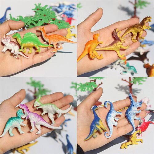 39pcs/lot Mini Dinosaur Model Childrens Educational Toys Sm