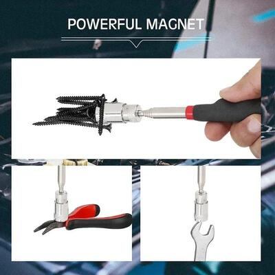 Telescopic Magnetic Pen Portable Metalworking Handy Tool Mag