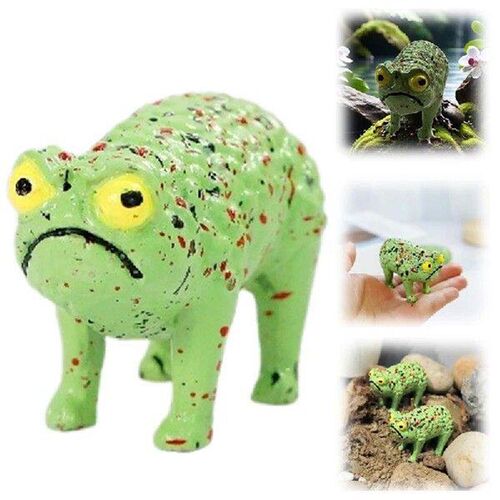 African Rain Frog Statue Grumpy Frog Toad Sculpture Outdoor