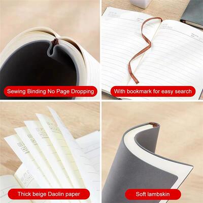 A5 Thickened Deer Head Notebook Business PU Soft Leather Not
