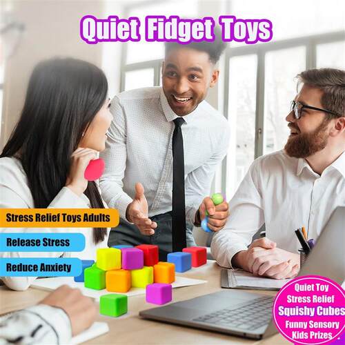 40-10 Pack Squishy Fidget Toys for Kids Dough Sss Relief Cub