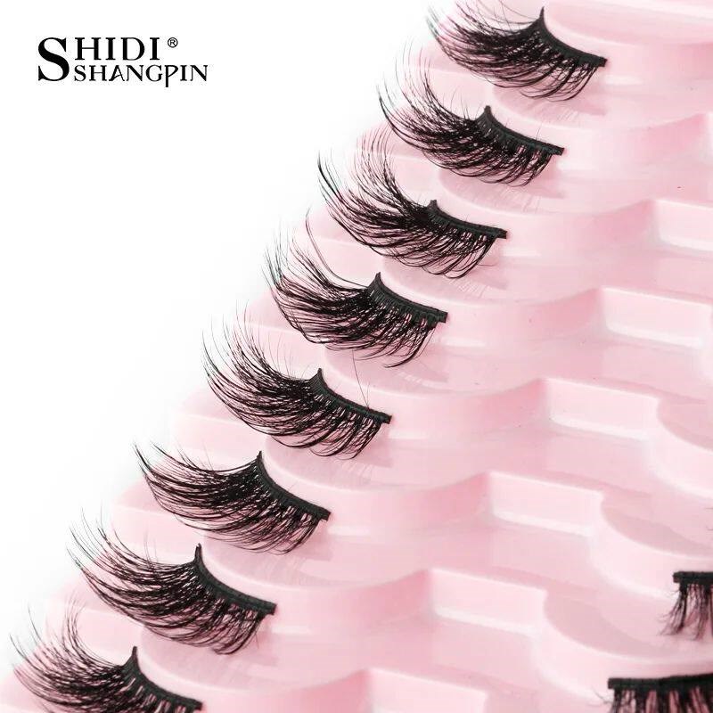 Half Fake Eyelashes 5/10 Half Lashes Soft Natural Cat Eye La图片