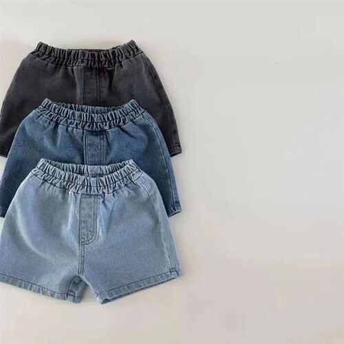 Summer New Baby Denim Shorts Solid Boys Girls Short Jeans To