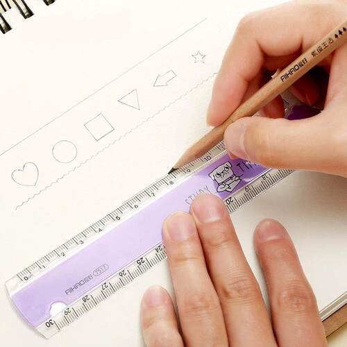 30 CM Kawaii Cute Kawaii Study Time  Folding Ruler Multifunc