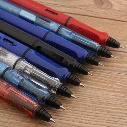 High Quality Piston Fountain Pen Transparent White bullet Ne
