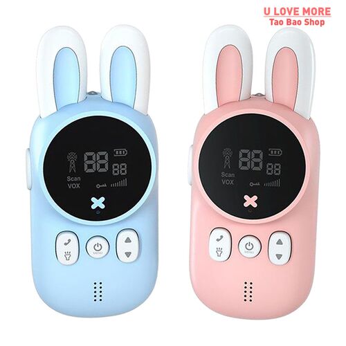 2 Pack Childrens Walkie Talkie Two-Way 3KM Wireless Set Min