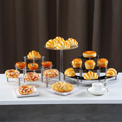 Clear Round Acrylic Cake Stand MultiLayer Dessert Display Ra