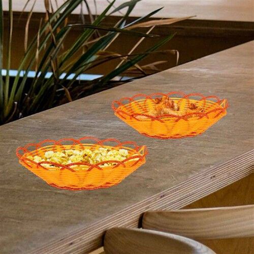 3 Pcs Imitation Rattan Woven Basket Celella Drink Coasters