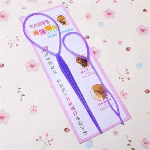 D0AB 2Pcs/Set Women Girls Ponytail Styling Maker Clip Tools