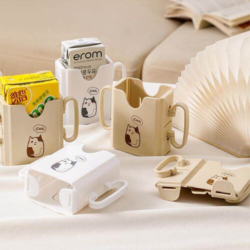 Childrens thermal milk cup with handle, anti-squeeze milk c
