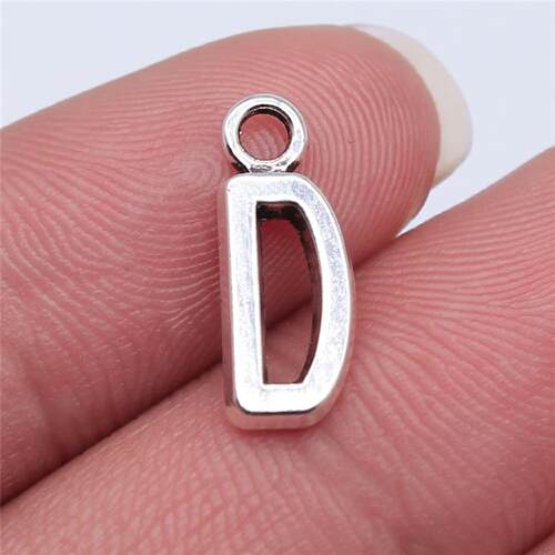 26pcs 16mm Alphabet A-Z Letters Charm Antique Silver Plated