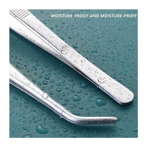 Stainless Multifuctional Steel Elbow Tweezers Aquarium Clip