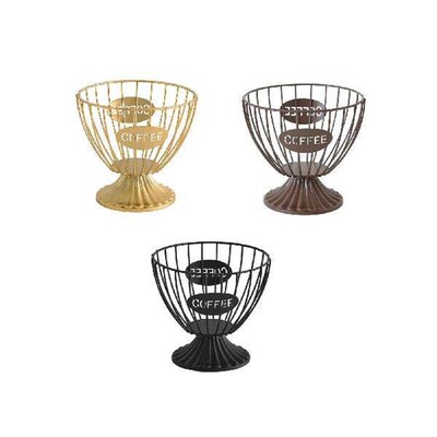 Iron Coffee Capsule Holder Coffee Pod Organizer for Counter
