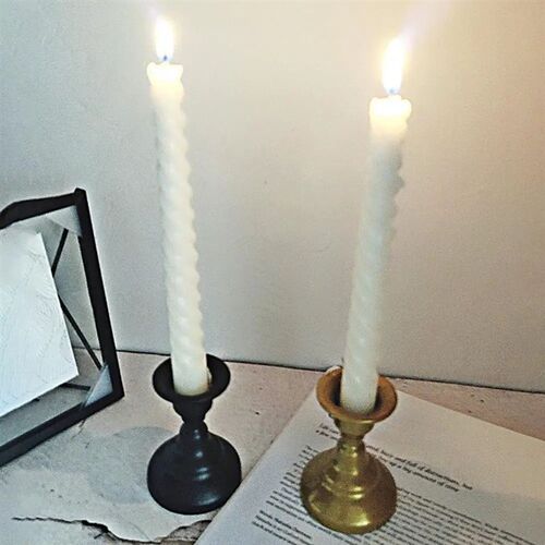 Candle Holder Rust-proof Simple Style Retro Appearance Decor