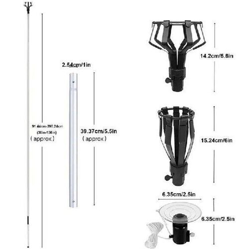 Light Bulb Changer 13ft Stable Extension Pole Light Bulb