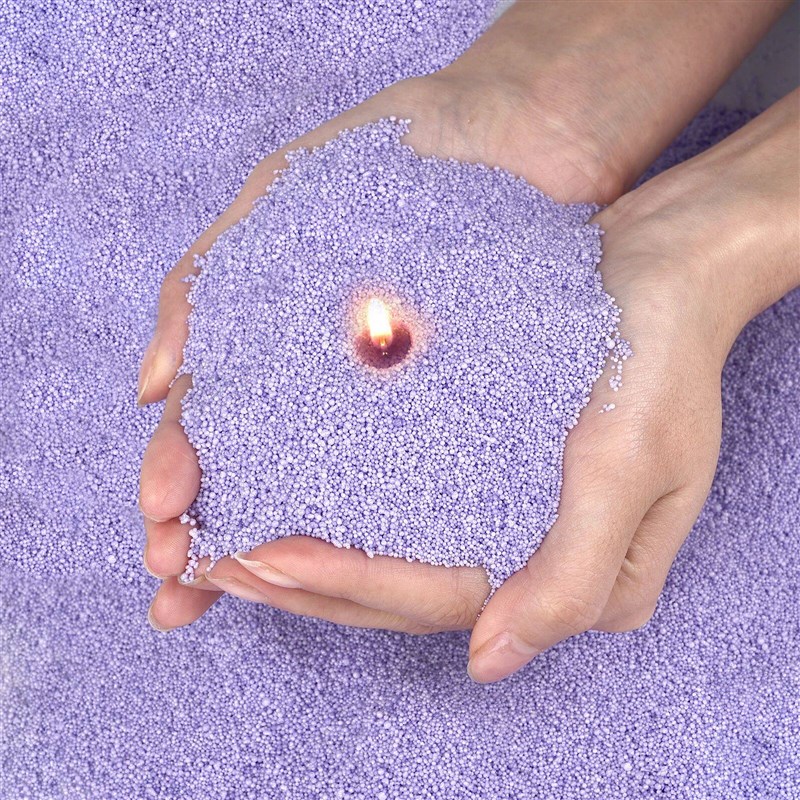 500/1000g Combustible Sand Wax Particles Natural Colorful Wa - 实物图