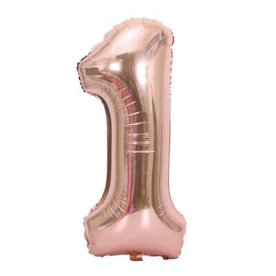 40" PINK Foil Balloons Digital Large Number Birthday Pa
