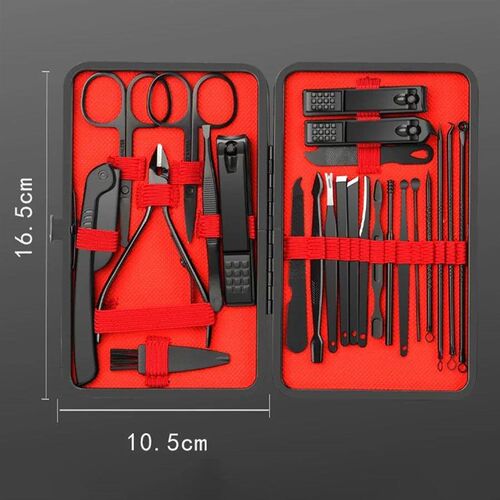 7/10/12/18/20/24PCS Set Professional Manicure Set Kits Stain
