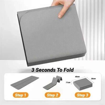Foldable Yoga Mat Eco Friendly Tpe Folding Travel Fitness Ex