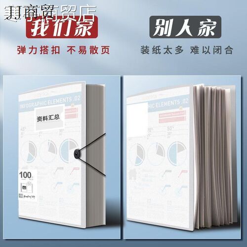 1set A4 Large Lever Arch File Folder with Ring Binder4pcs