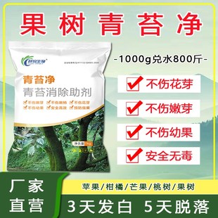青苔清除剂果树青苔一次净不伤茶树嫩芽柑橘脐橙安全水溶助剂