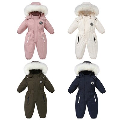 -30C 2023 Winter Baby Clothes Thicken Warm Snowsuits for Bab