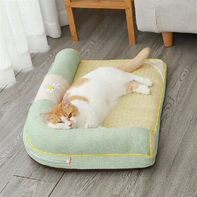 Removable Summer Dog Cooling Bed Washable Cover For Cat For