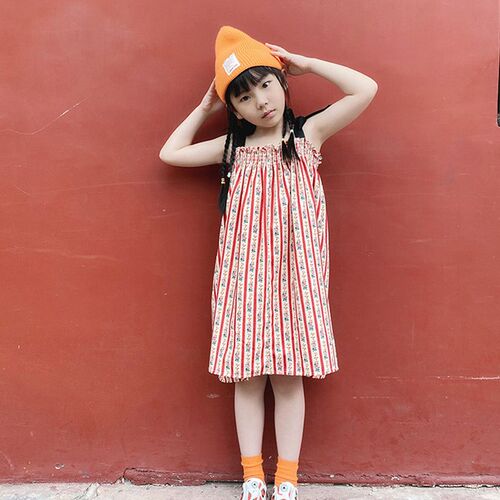 Girl Clothes Sets 2022 New Summer Kids Flower Baby Dress Chi