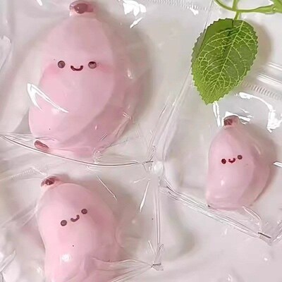 Taba Squishy Toy Mushy Silicone Mochi Toy Fuzzy Cute Hamster