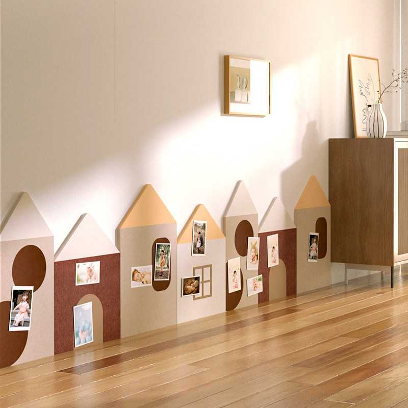 床头软包毛毡板床围儿童防撞墙贴墙面创意装饰护墙板背景板墙围,家居饰品,软装墙贴,淘宝优惠券,粉丝福利购,淘宝优惠卷