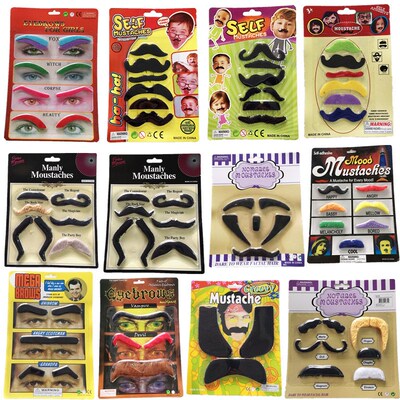 Black mustache Fake mustache for Halloween party 假胡子