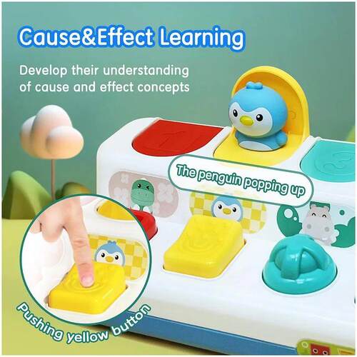 Pop Up Toy Sensory Toys Pop Up Animals Toy for Babies Montes