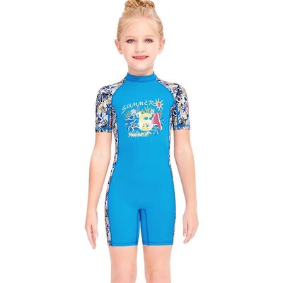 One Piece Swimsuits Girls Swimwear Kids Bathing Suit Cartoon