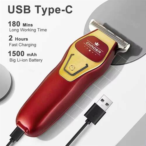 Hair Trimmer Mini Portable Electric Hair Clipper Rechargeabl