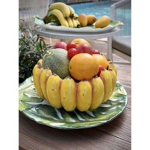 Creative Banana Styling Ceramic Fruit Bowl Large Salad Bowl
