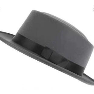 奥本海默同款帽子绅士帽爵士帽男英伦小礼帽遮阳休闲舞台复古个性