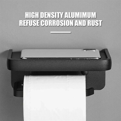 Toilet Paper Holder Wall-Mounted Rustproof Space Aluminum To