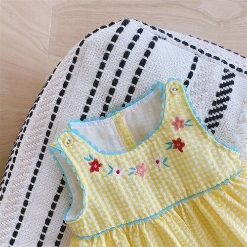 Baby Summer Vest Dress 2025 Cute Duck Girl Dress Infant Skir