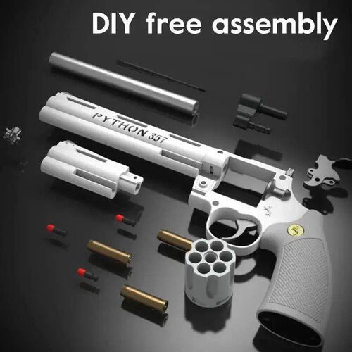 ZP5 Revolver Soft Bullet Gun 357 Simulated Ejection Toy Pist